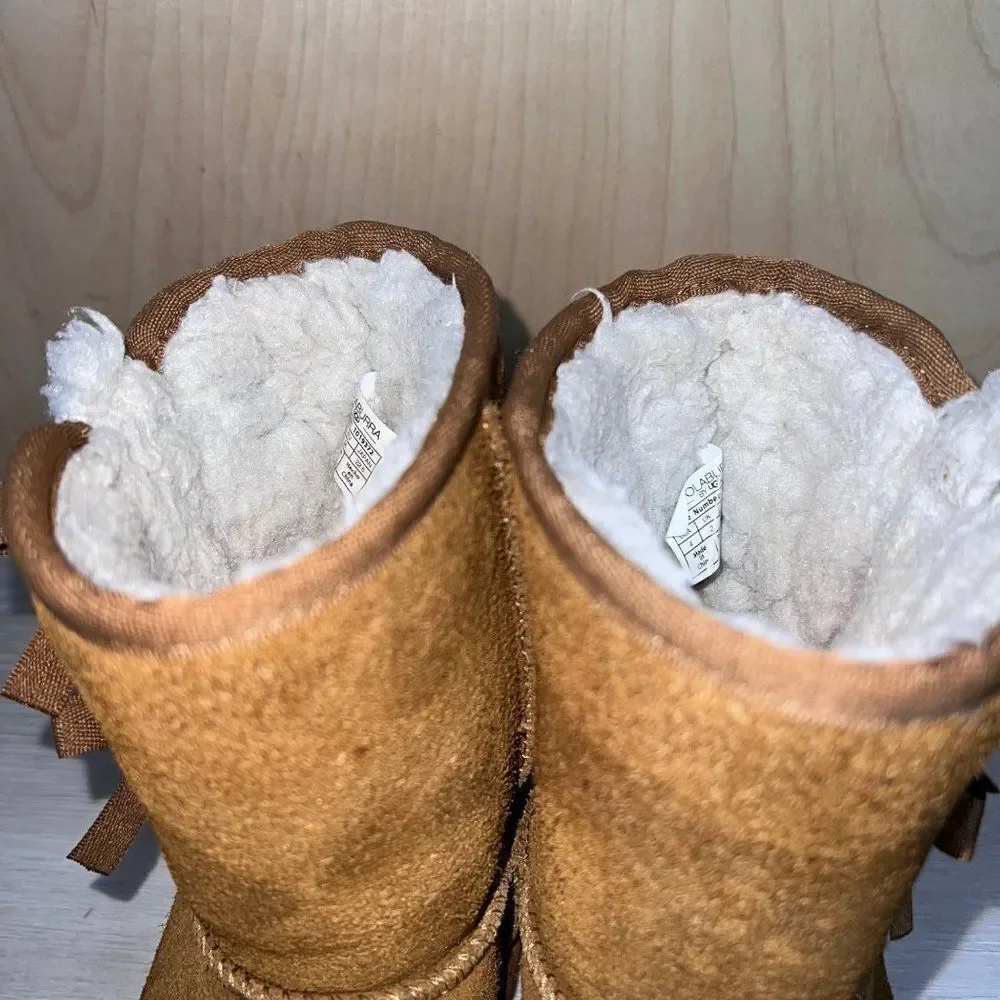 Koolaburra by UGG Victoria‎ Short Chestnut Brown 1019372 Youth 4 UK 3 EURO 36